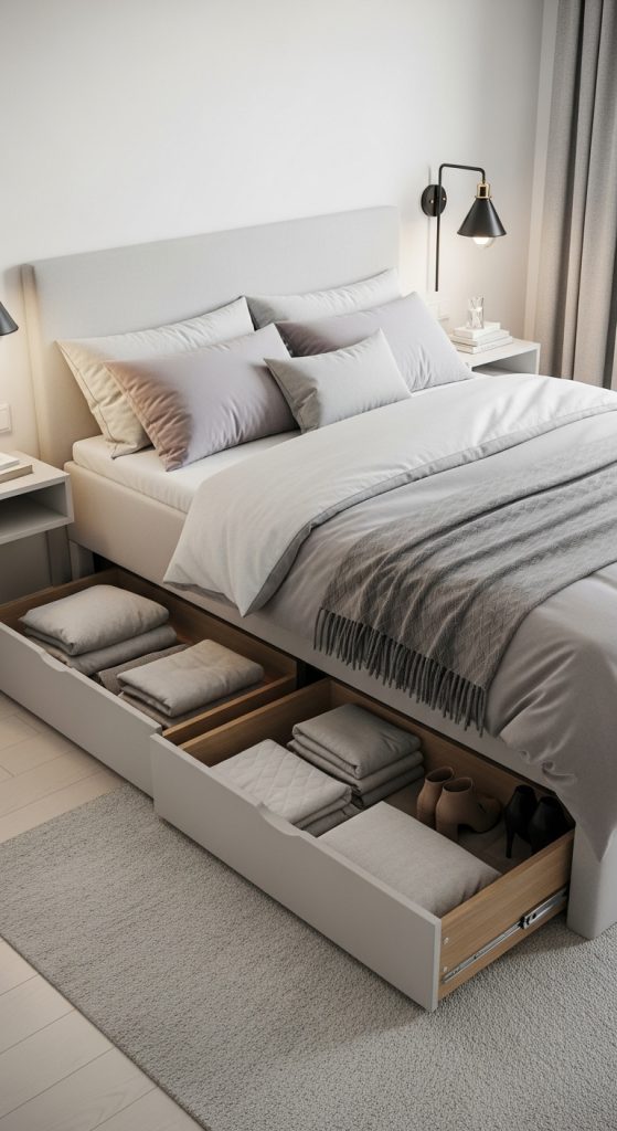 1. Use a Storage Bed
