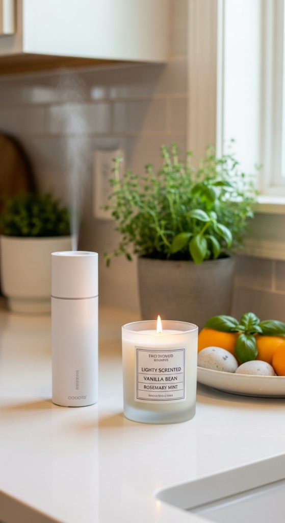 10. Candle or Diffuser for a Fresh-Smelling Kitchen