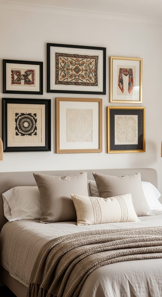 10. Framed Fabric or Textiles