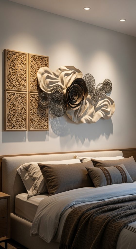 12. Sculptural or 3D Wall Art
