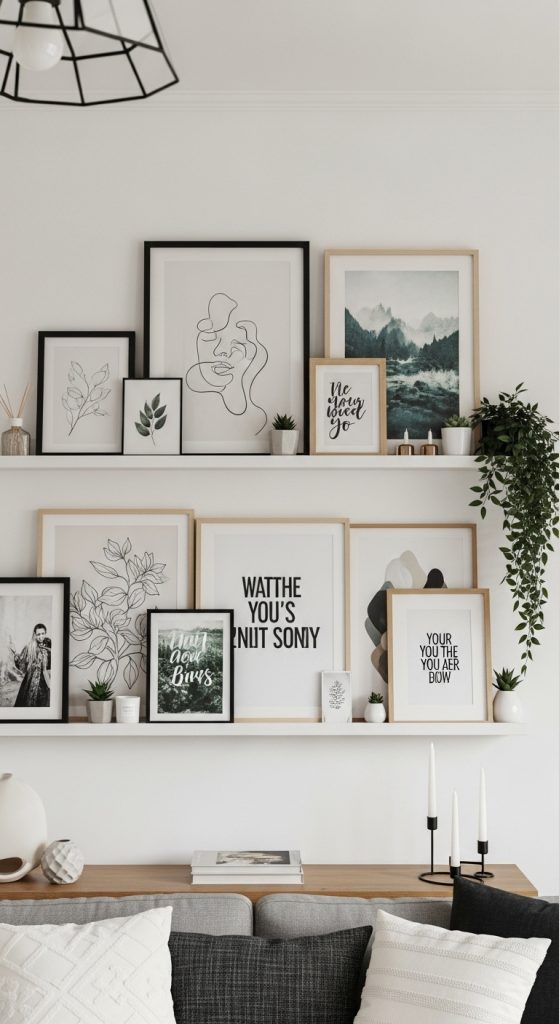 12. Style Picture Ledges for Flexibility