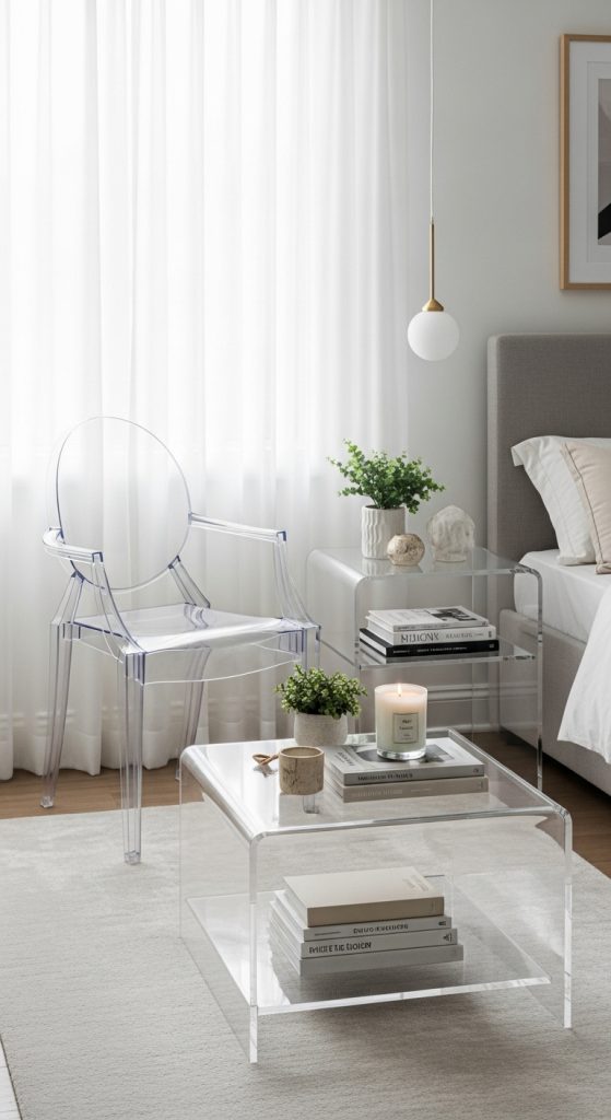 15. Use Transparent Furniture