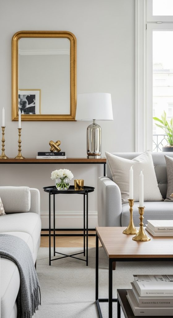 17. Introduce Metallic Accents