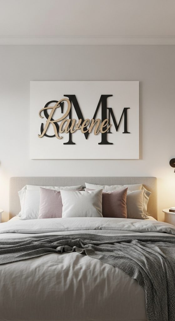 19. Custom Name or Initials Art