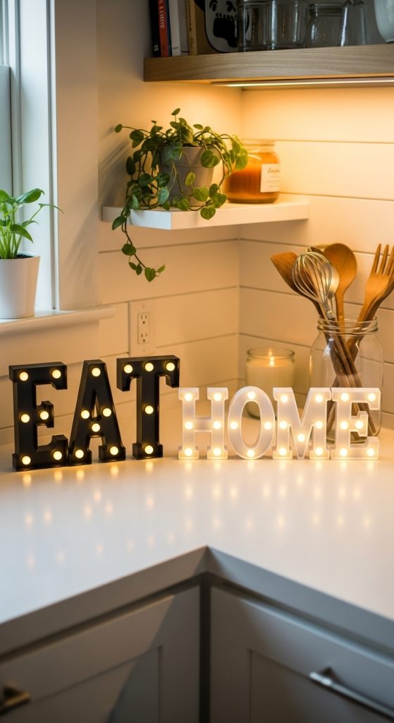 20. Light-Up Letter Sign for Fun Personality