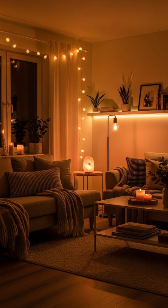 22. Use Ambient Lighting for a Relaxed Mood