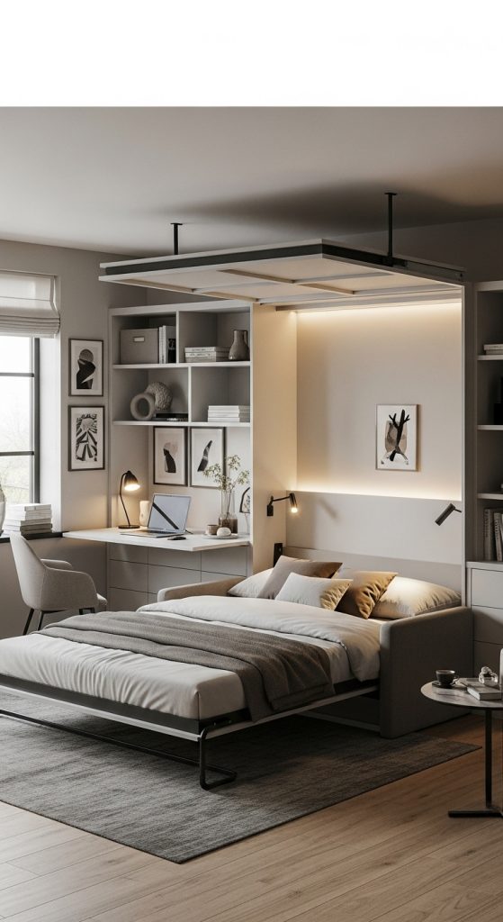 3. Try a Murphy Bed