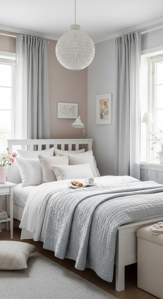 4. Use Light Colors on Walls and Bedding