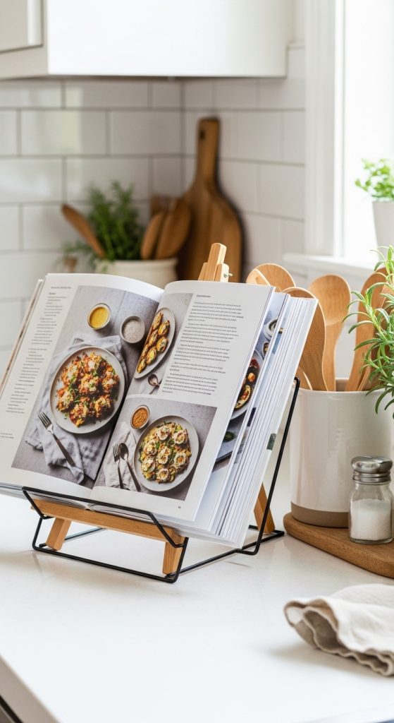 9. Cookbook on a Stand for Style and Use
