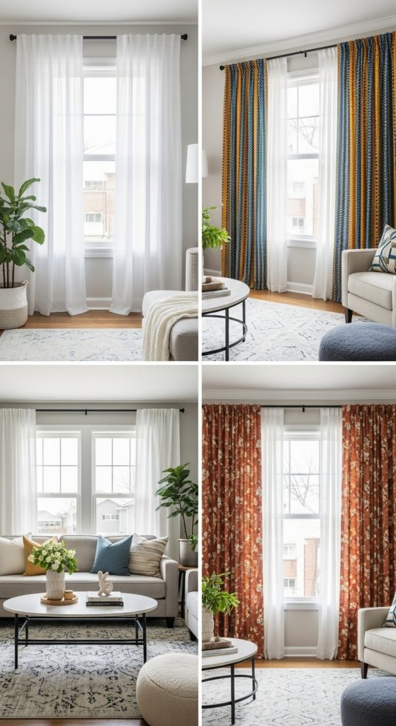 9. Swap Out Curtains for a Quick Makeover