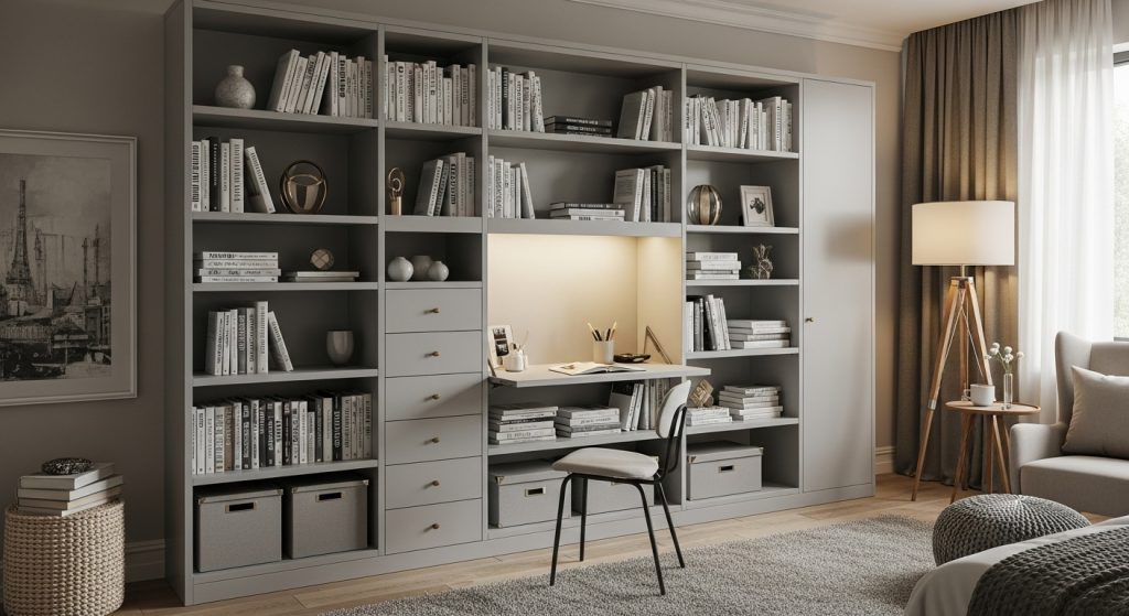 bedroom bookshelf ideas