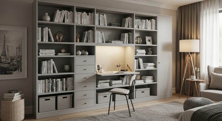 bedroom bookshelf ideas