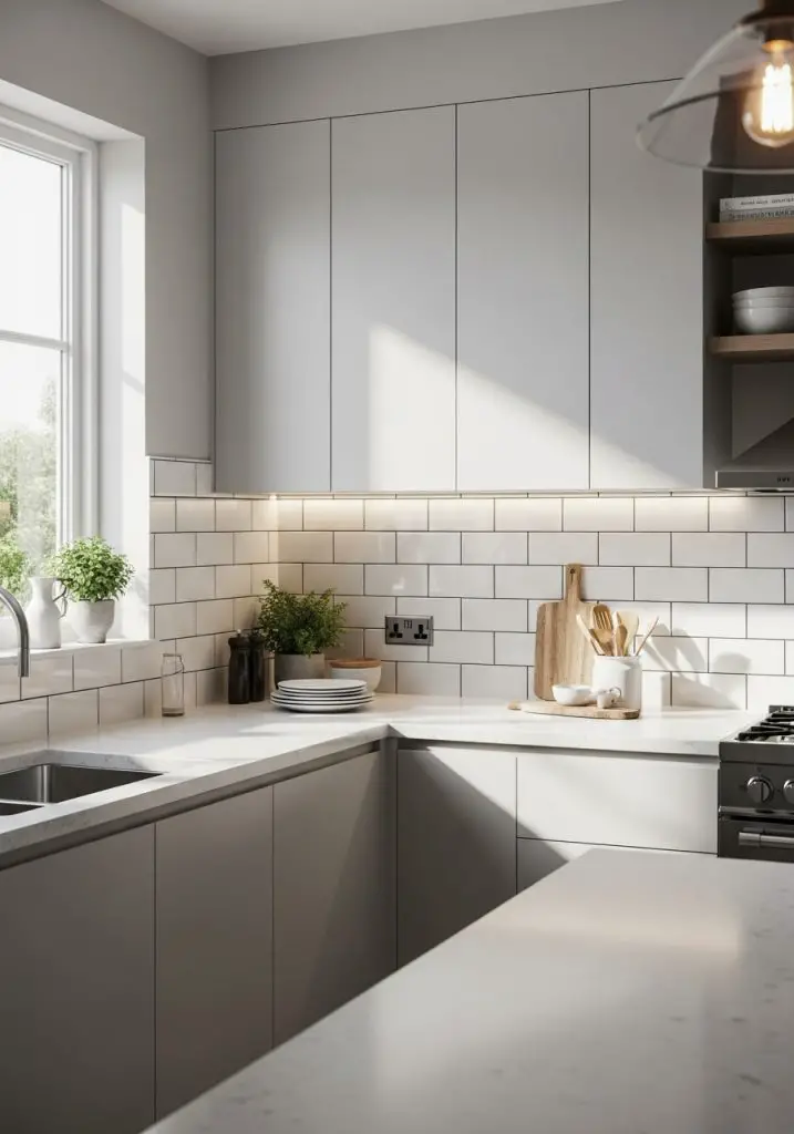 1. Classic White Subway Tile