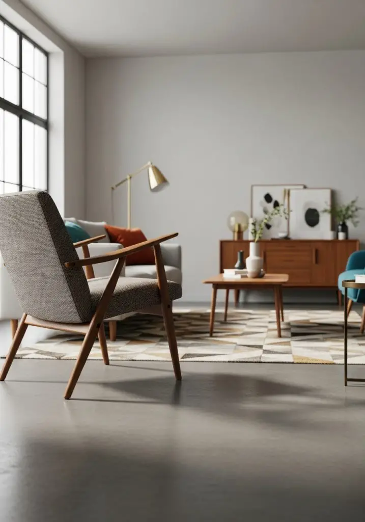1. Mid-Century Modern Vibes