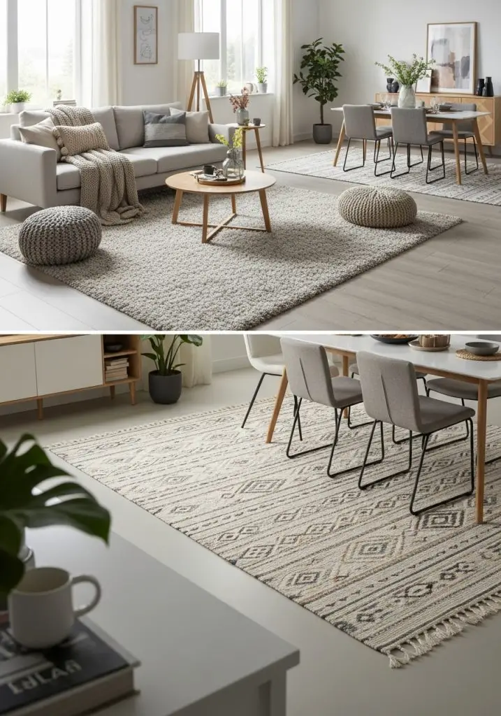 1. Use a Rug to Define Each Zone