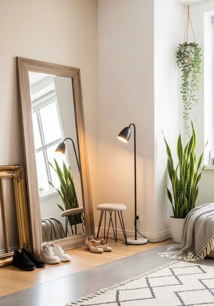 12. Lean an Oversized Mirror