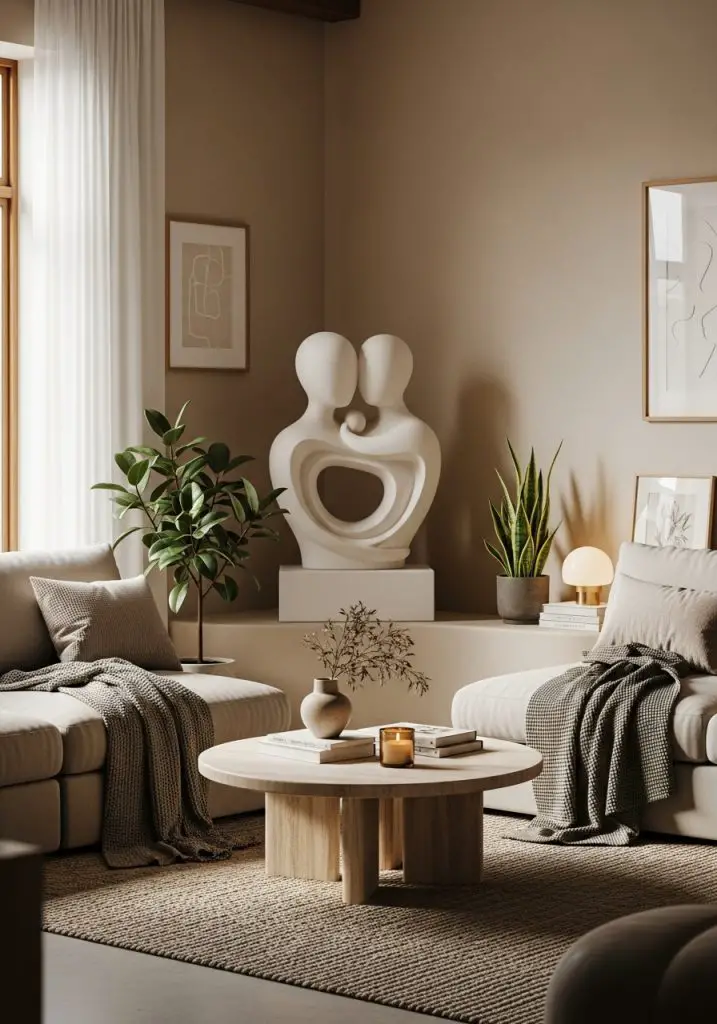13. Add a Sculptural Piece or Art Installation