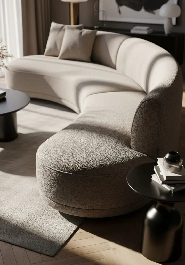 13. Curved Sofas for a Touch of Drama