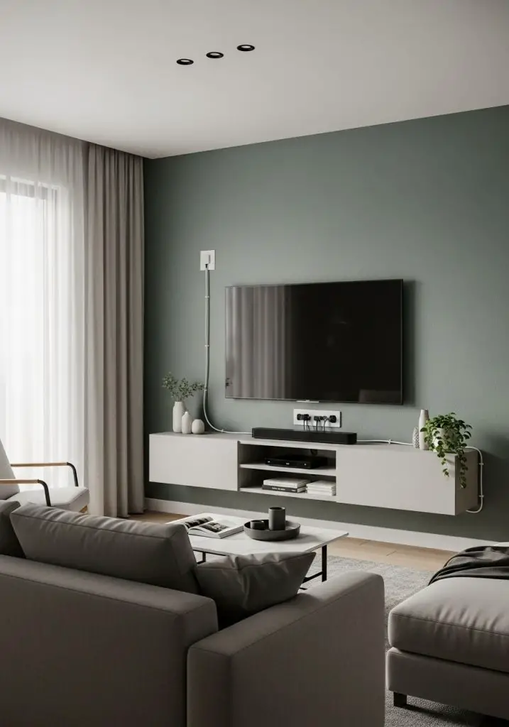 13. Smart Entertainment Setup Wall