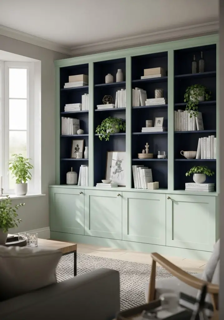 16. Built-in Cabinet Accent Wall