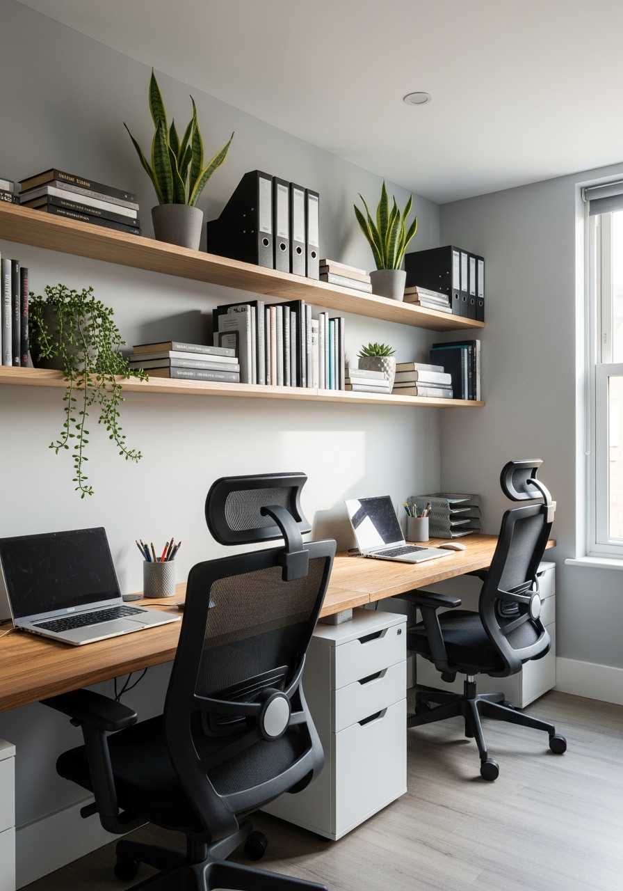 Office For Two People Layout: 21 Smart & Stylish Ideas