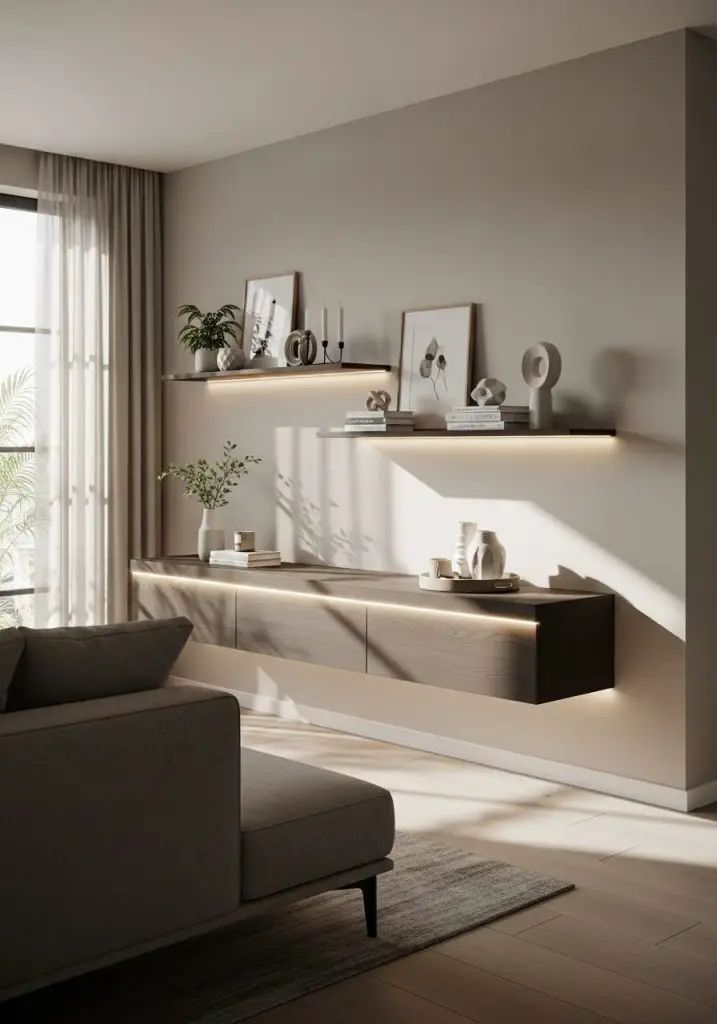 3. Floating Storage That Doesn’t Obliterate Floor Space