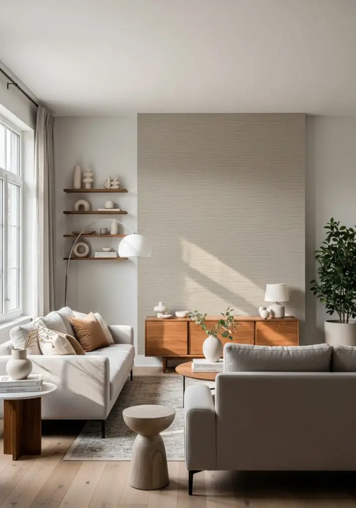 3. Wallpaper With Subtle Texture