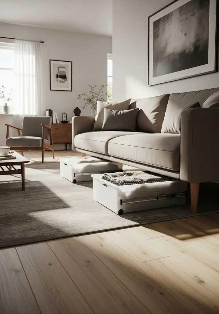 4. Under-the-Couch Drawers