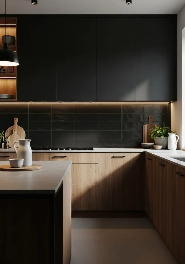 5. Matte Black Minimalism