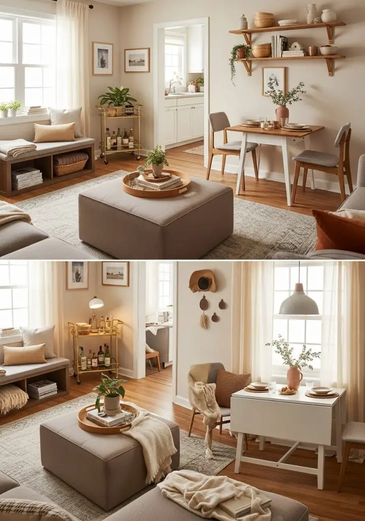 7. Incorporate Dual-Purpose Furniture