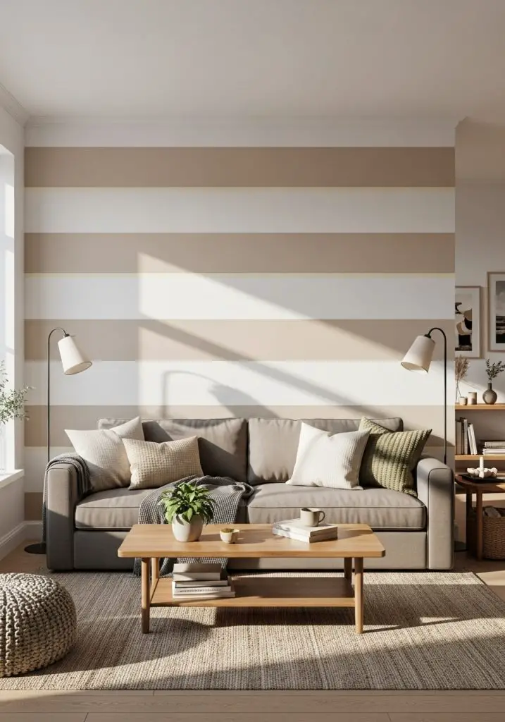 9. Painted Stripes for Elongation