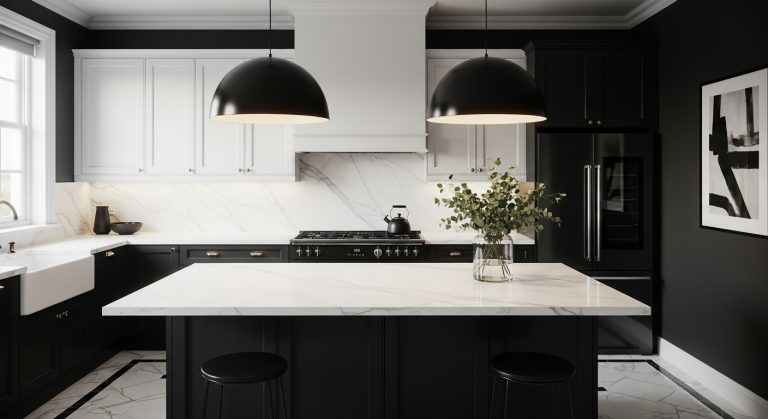 Black And White Kitchen