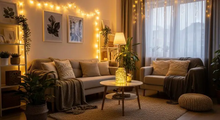 Fairy Lights Living Room