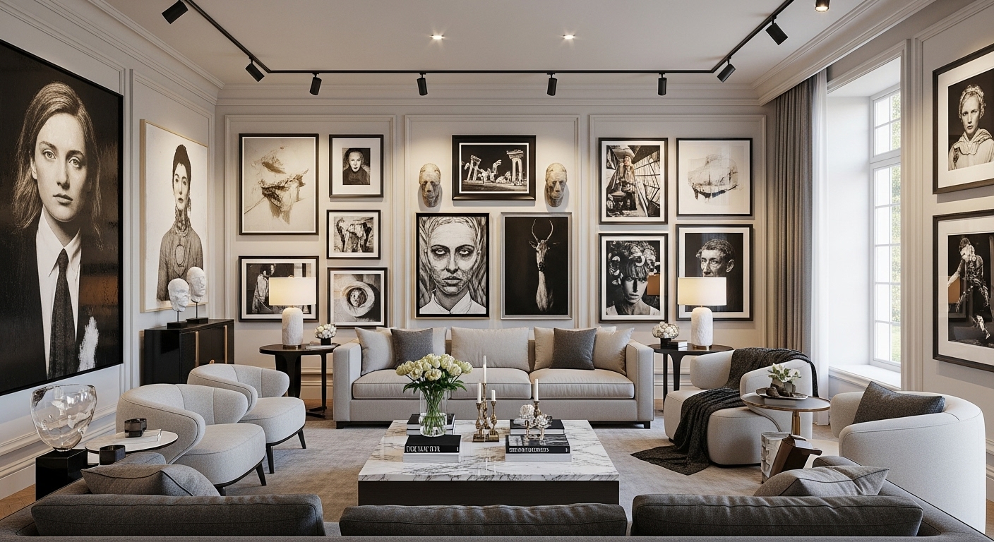Luxury Living Room Art Gallery Ideas: 15 Ways To Turn Your Space Into A ...