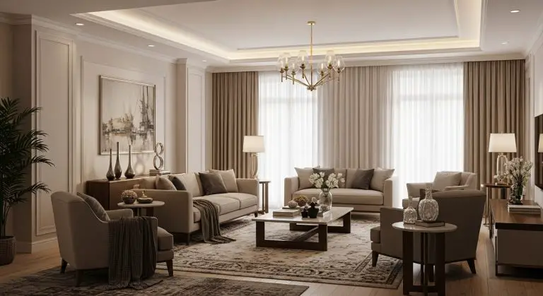 Luxury Living Room Colour Combination