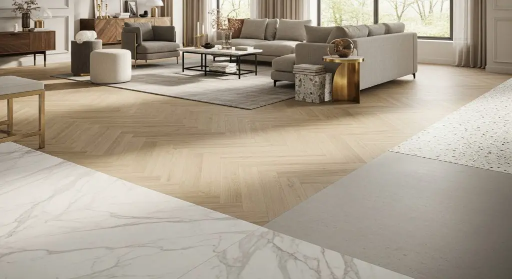 Luxury Living Room Flooring Ideas