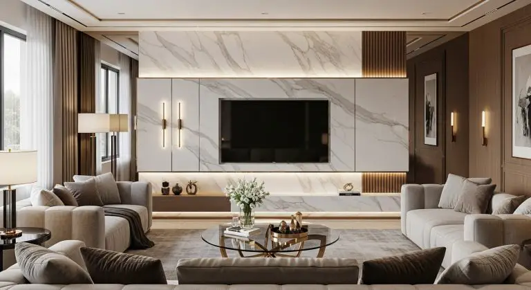 Luxury Living Room TV Wall