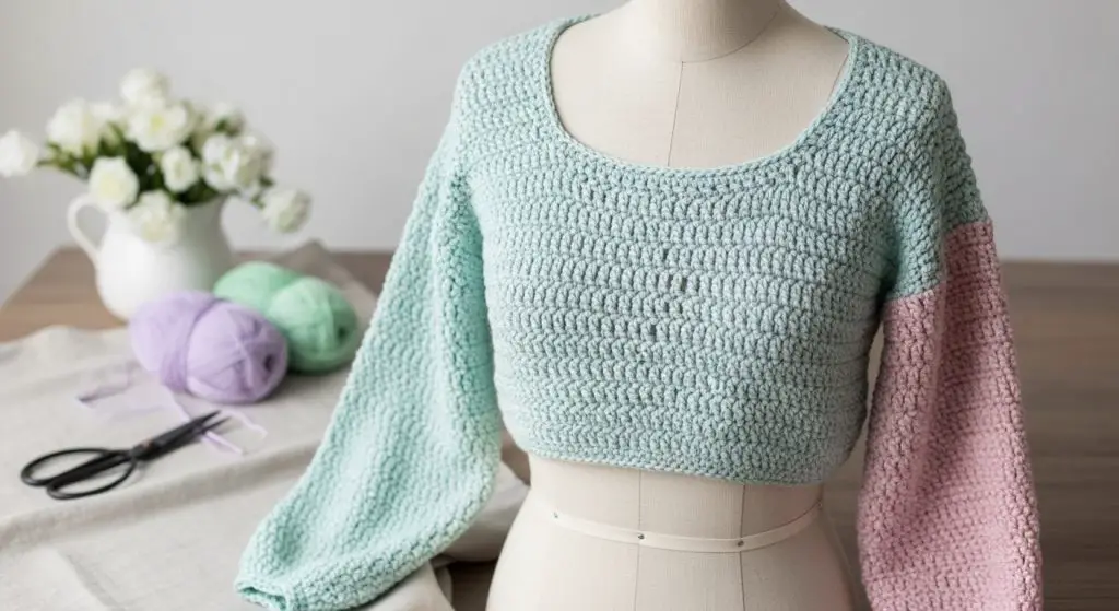 Crochet Tops With Sleeves