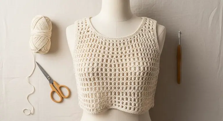 Mesh Crochet Top