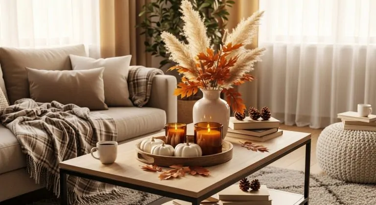 Coffee Table Fall Decor Ideas