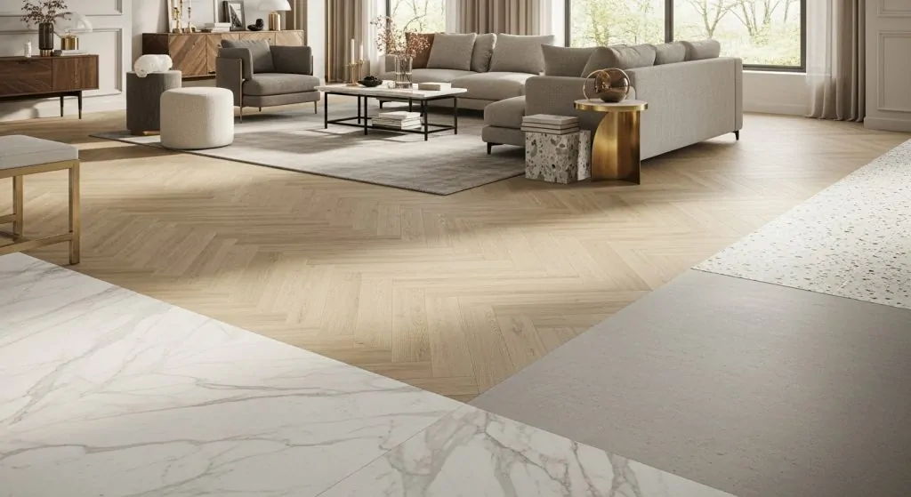 Luxury Living Room Flooring Ideas